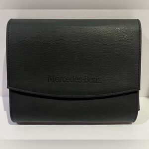 Mercedes Benz Vehicle Faux Leather Black Document Case